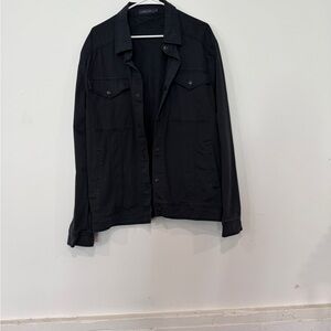 Michael Stars Men's blue Lightweight Button-Up Jacket